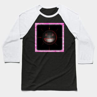 Pink Smiley Baseball T-Shirt